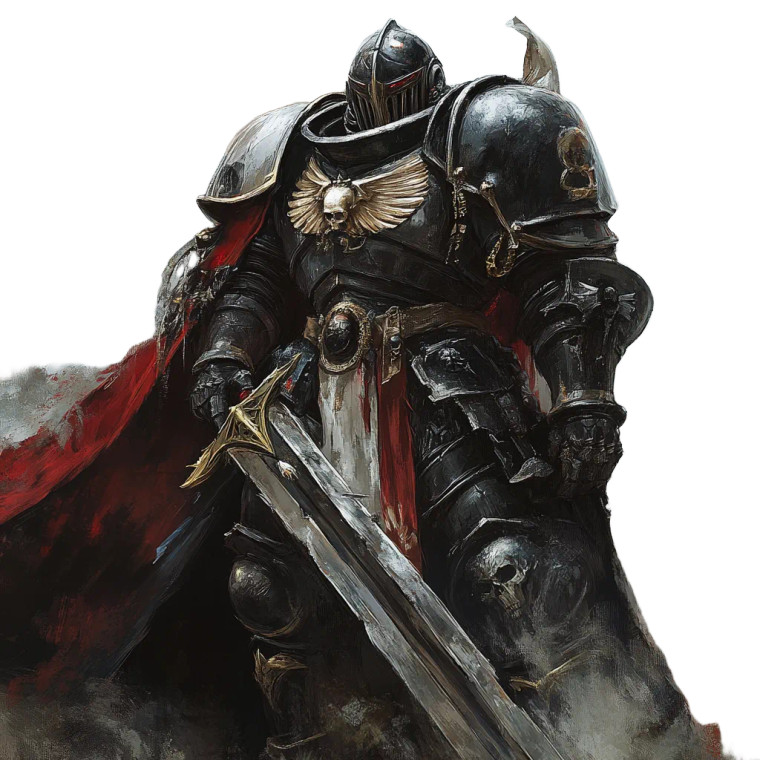 Grey Knight Paladin Vinyl Car Decal Sticker – Waterproof & UV-Resistant 8"