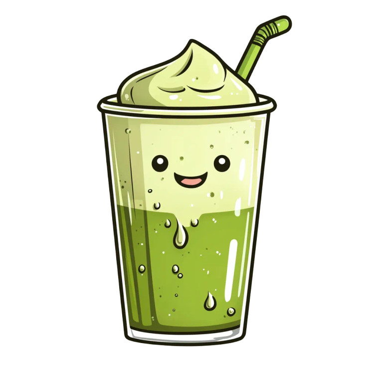 Spilled Matcha Latte Vinyl Car Decal Sticker – Waterproof & UV-Resistant 8"