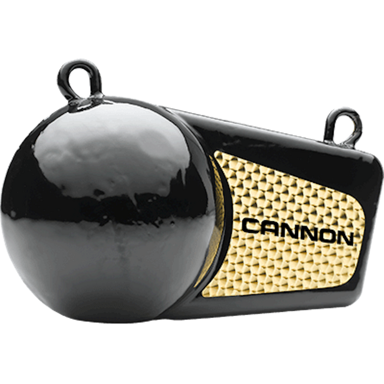 Cannon 6 lb Downrigger Weight | Round Shape, Vinyl Coated, Prism Tape for Extra Fish Attraction