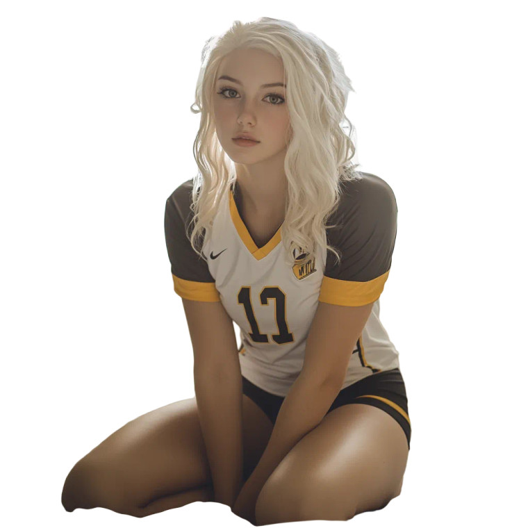 Volleyball Student Portrait Vinyl Car Decal Sticker – Waterproof & UV-Resistant 8"