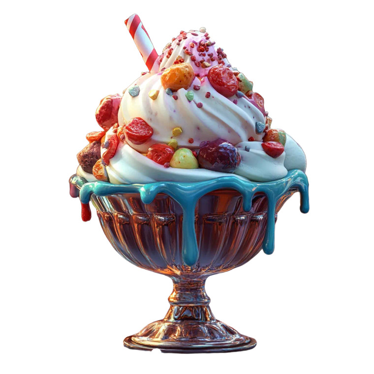 Pixar Sundae V2 Vinyl Car Decal Sticker – Waterproof & UV-Resistant 8"