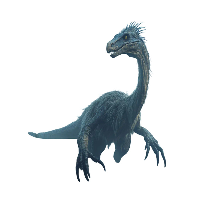 Bizarre Therizinosaurus Vinyl Car Decal Sticker – Waterproof & UV-Resistant 8"
