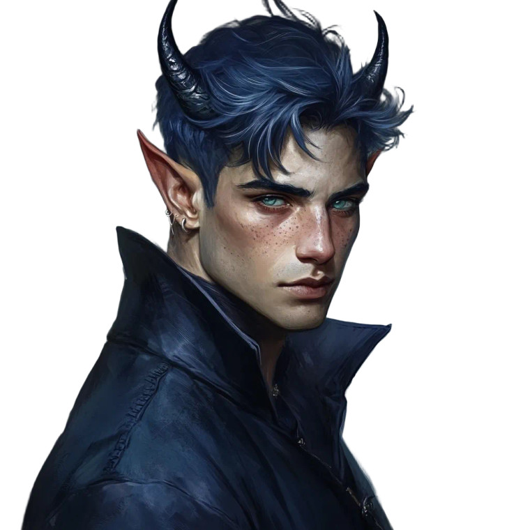 Tiefling Sorcerer V4 Vinyl Car Decal Sticker – Waterproof & UV-Resistant 8"