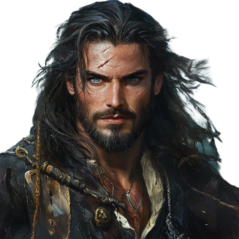 Captain Kael Draymor Vinyl Car Decal Sticker – Waterproof & UV-Resistant 8"