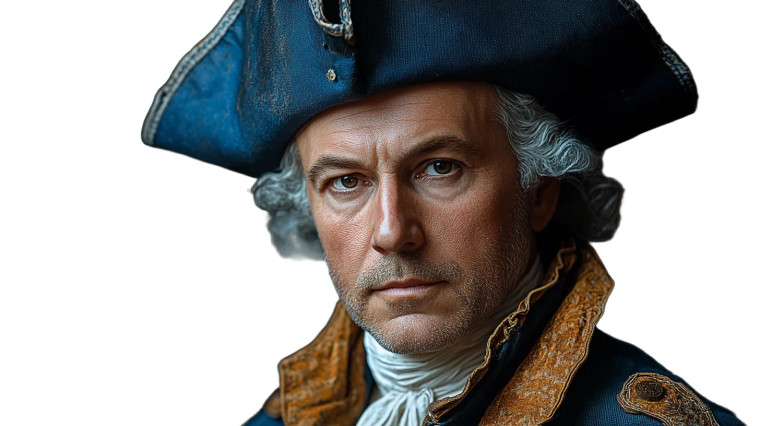 George Washington Portrait V12 Vinyl Car Decal Sticker – Waterproof & UV-Resistant 8"