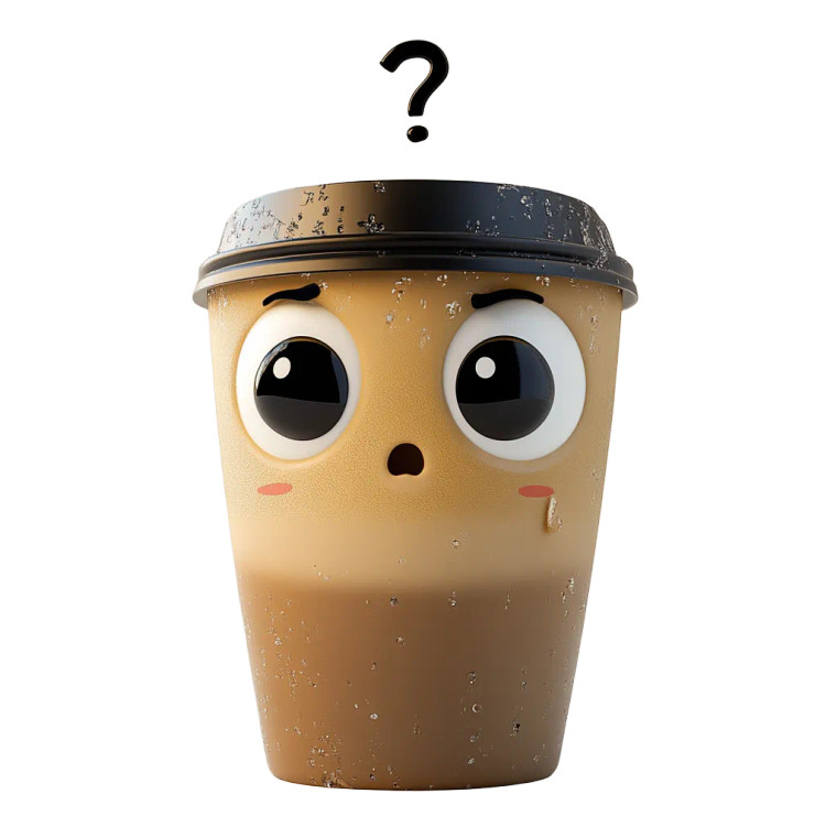 Puzzled Coffee Cup Vinyl Car Decal Sticker – Waterproof & UV-Resistant 8"