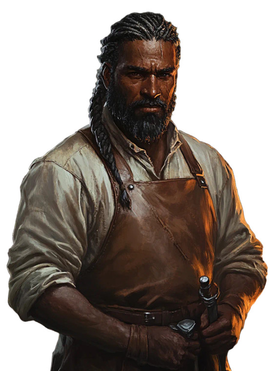 Resolute Blacksmith Vinyl Car Decal Sticker – Waterproof & UV-Resistant 8"