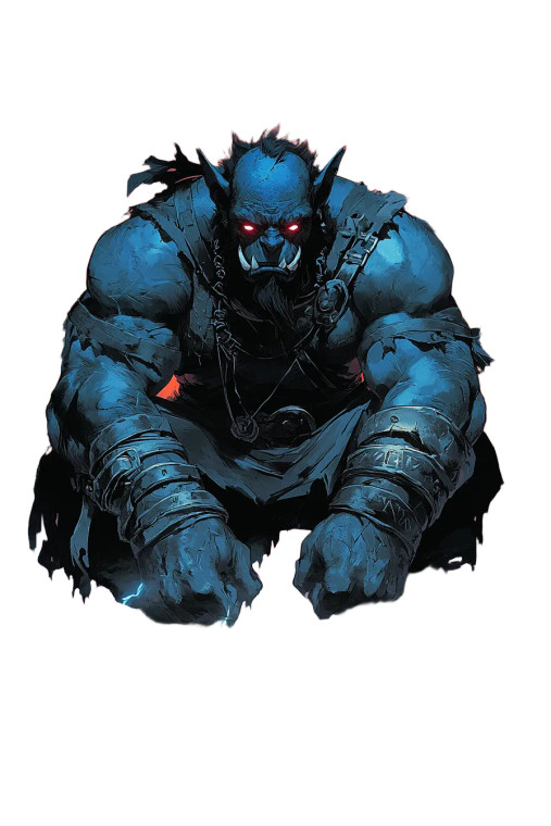 Orc Shadow Sorcerer Vinyl Car Decal Sticker – Waterproof & UV-Resistant 8"