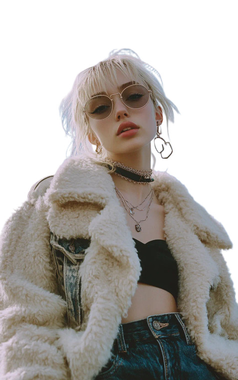 Trendy White Girl Vinyl Car Decal Sticker – Waterproof & UV-Resistant 8"