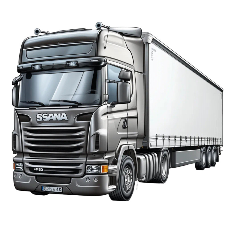 Scania Truck Logo Vinyl Car Decal Sticker – Waterproof & UV-Resistant 8"
