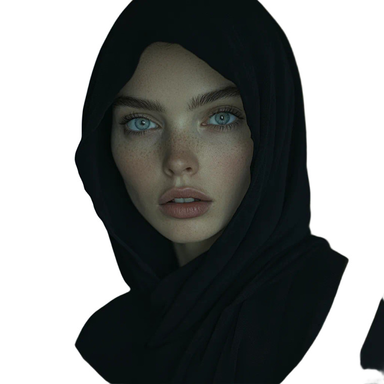 Hooded Mirror Gaze Vinyl Car Decal Sticker – Waterproof & UV-Resistant 8"