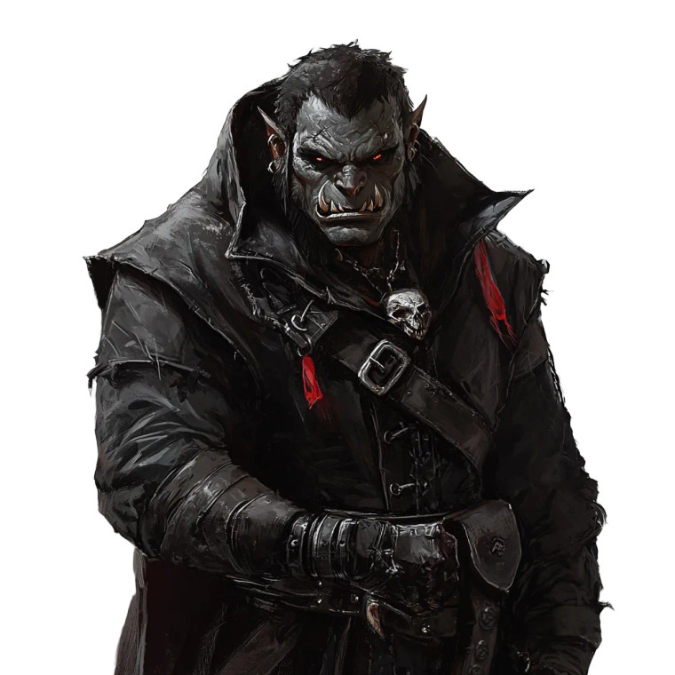Half-Orc Rogue Vinyl Car Decal Sticker – Waterproof & UV-Resistant 8"
