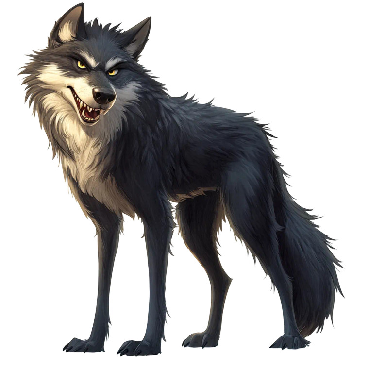 Anthropomorphic Wolf V2 Vinyl Car Decal Sticker – Waterproof & UV-Resistant 8"