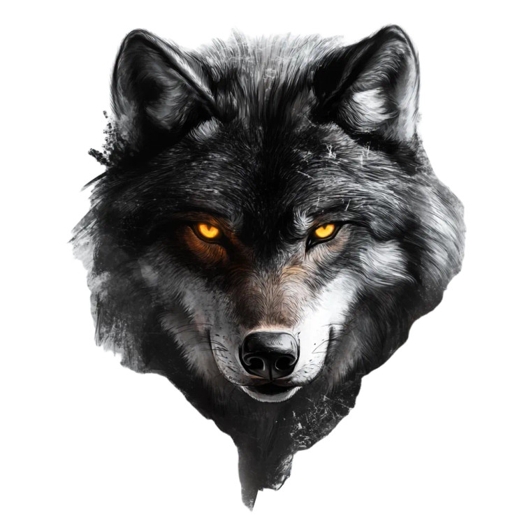 Furious Wolf V2 Vinyl Car Decal Sticker – Waterproof & UV-Resistant 8"