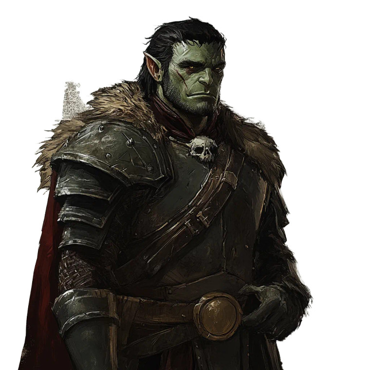 Half-Orc Warrior V5 Vinyl Car Decal Sticker – Waterproof & UV-Resistant 8"