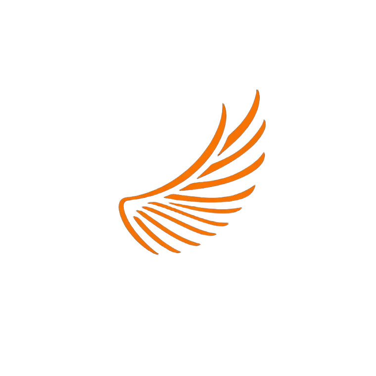 Wing Line Logo Vinyl Car Decal Sticker – Waterproof & UV-Resistant 8"