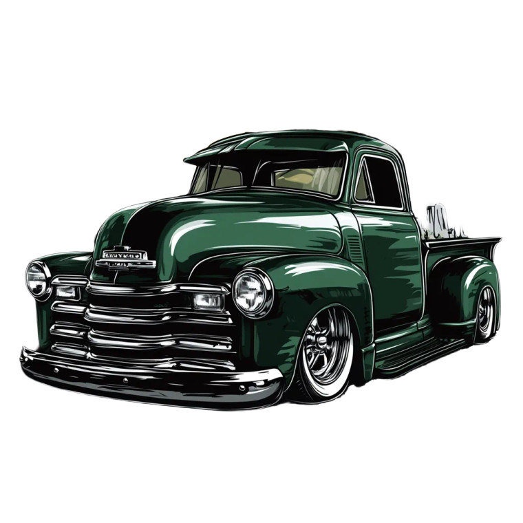 Lowrider Tshirt Design Vinyl Car Decal Sticker – Waterproof & UV-Resistant 8"