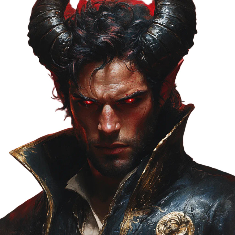 Tiefling Bard V4 Vinyl Car Decal Sticker – Waterproof & UV-Resistant 8"