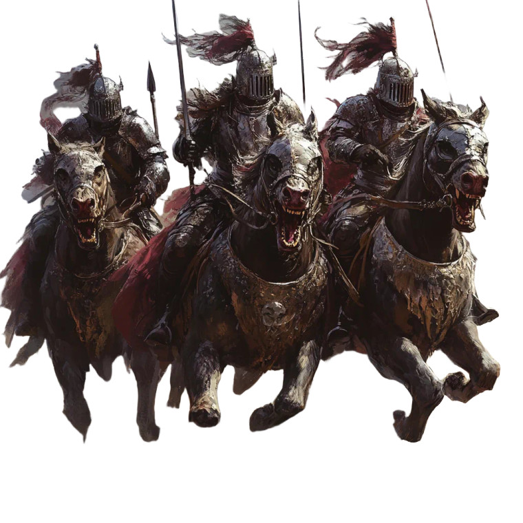Hussar Knights Ride Vinyl Car Decal Sticker – Waterproof & UV-Resistant 8"