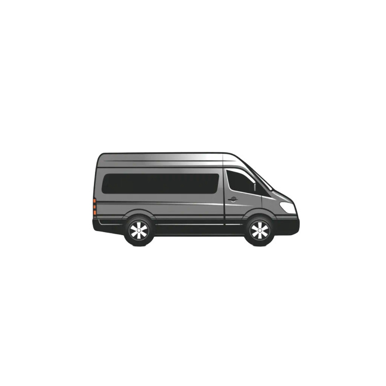 Gray Van Sprinter Logo Vinyl Car Decal Sticker – Waterproof & UV-Resistant 8"