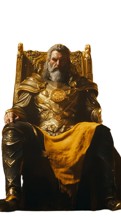 Zeus On Throne V10 Vinyl Car Decal Sticker – Waterproof & UV-Resistant 8"