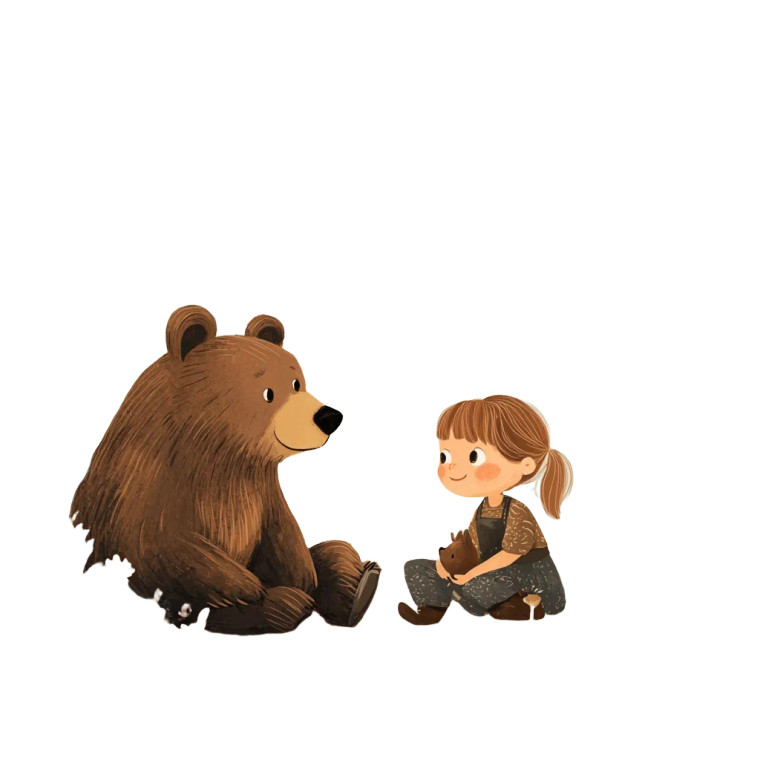 Forest Friends Tale Vinyl Car Decal Sticker – Waterproof & UV-Resistant 8"