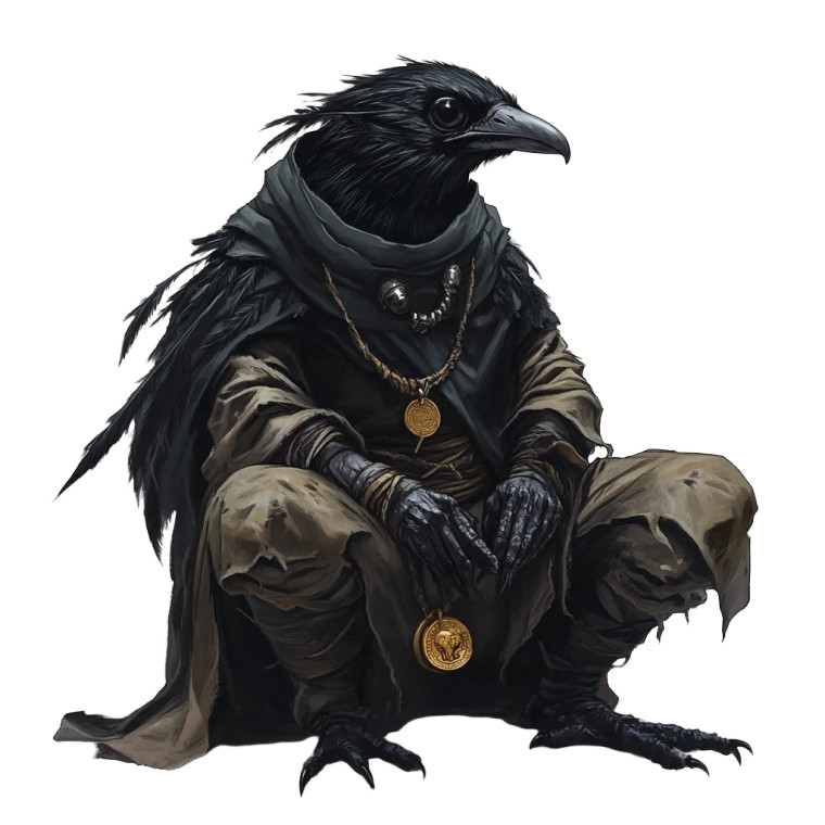 Kenku Cleric Vinyl Car Decal Sticker – Waterproof & UV-Resistant 8"