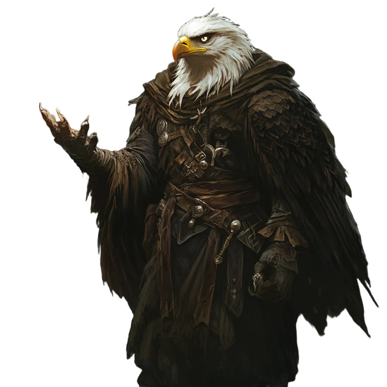 Eagle Sorcerer Vinyl Car Decal Sticker – Waterproof & UV-Resistant 8"