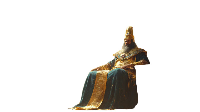 Sumerian King Throne Vinyl Car Decal Sticker – Waterproof & UV-Resistant 8"