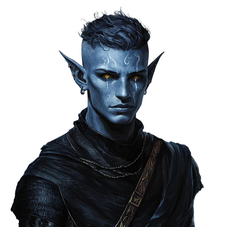 Midnight Elf Warlock Vinyl Car Decal Sticker – Waterproof & UV-Resistant 8"