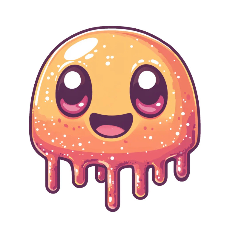 Candy Blob Vinyl Car Decal Sticker – Waterproof & UV-Resistant 8"