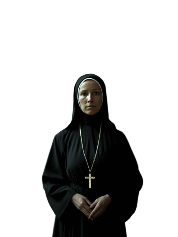 Praying Nun V11 Vinyl Car Decal Sticker – Waterproof & UV-Resistant 8"