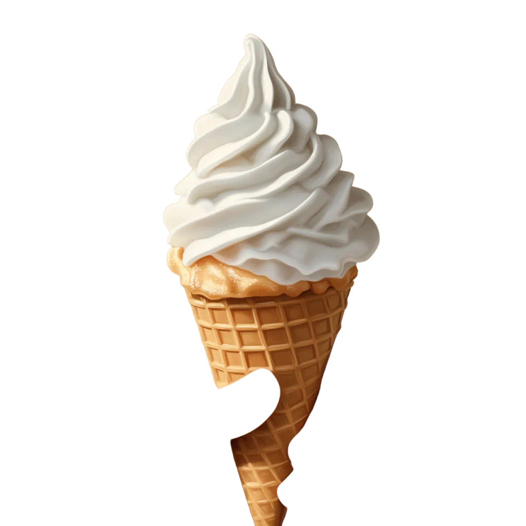 Realistic Ice Cream Vinyl Car Decal Sticker – Waterproof & UV-Resistant 8"
