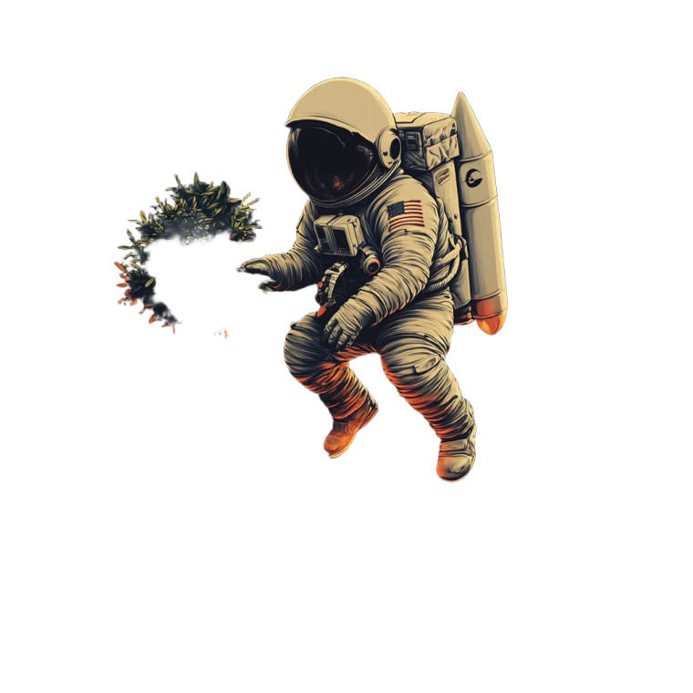 Astronaut Planting Tree Vinyl Car Decal Sticker – Waterproof & UV-Resistant 8"