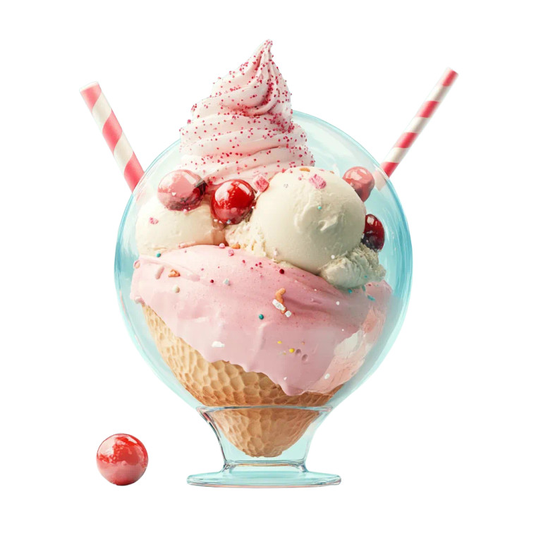 Icecream Globe Vinyl Car Decal Sticker – Waterproof & UV-Resistant 8"