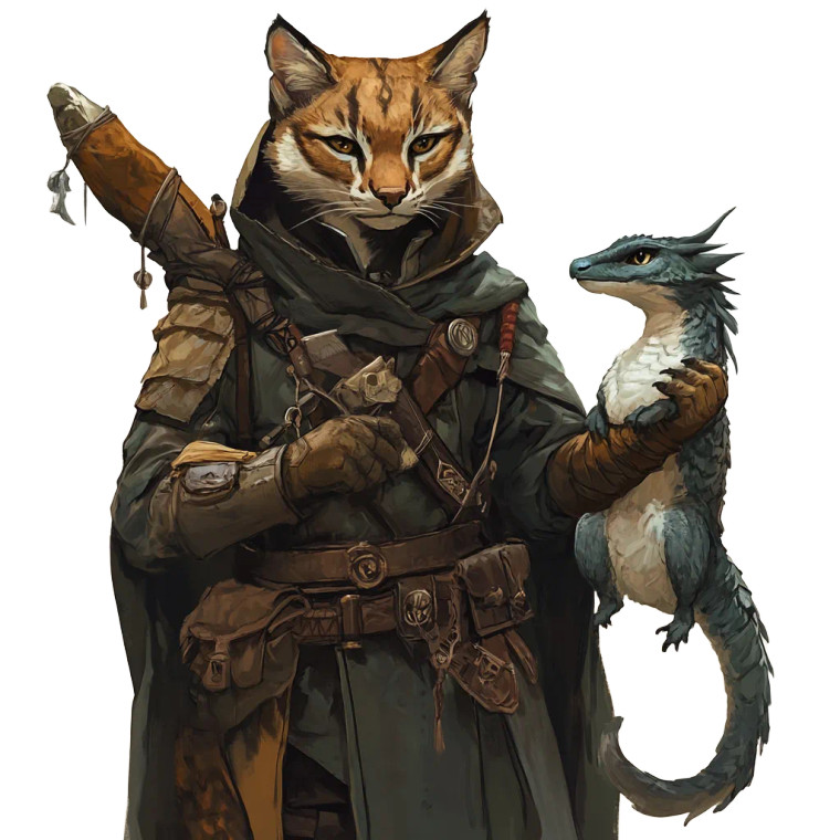 Tabaxi Ranger V2 Vinyl Car Decal Sticker – Waterproof & UV-Resistant 8"