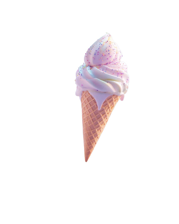 Flying Ice Cream Vinyl Car Decal Sticker – Waterproof & UV-Resistant 8"