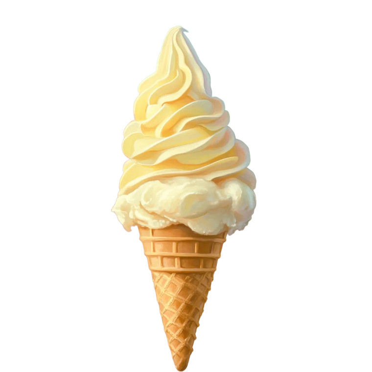 Swirling Ice Cream V2 Vinyl Car Decal Sticker – Waterproof & UV-Resistant 8"