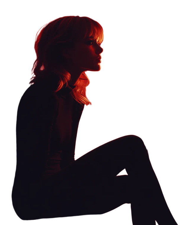 Girl Under Lamp Vinyl Car Decal Sticker – Waterproof & UV-Resistant 8"