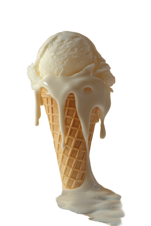 Melting Ice Cream V2 Vinyl Car Decal Sticker – Waterproof & UV-Resistant 8"