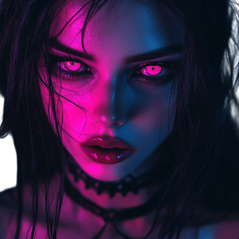 Goth Girl Portrait Vinyl Car Decal Sticker – Waterproof & UV-Resistant 8"