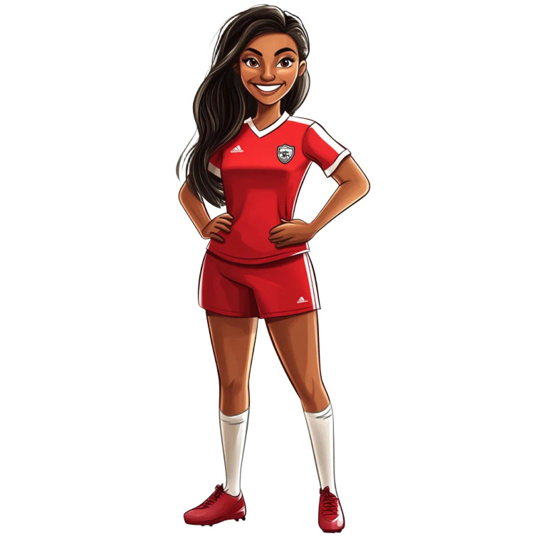 Soccer Woman Cartoon Vinyl Car Decal Sticker – Waterproof & UV-Resistant 8" Soccer Woman Cartoon Vinyl Car Decal Sticker – Waterproof & UV-Resistant 8"