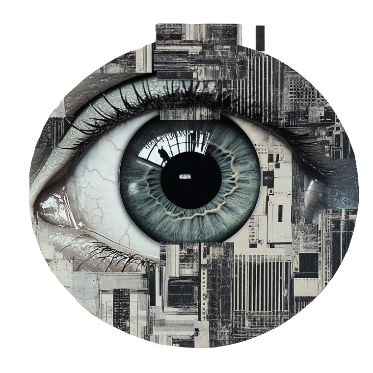 Mechanical Eye V2 Vinyl Car Decal Sticker – Waterproof & UV-Resistant 8"