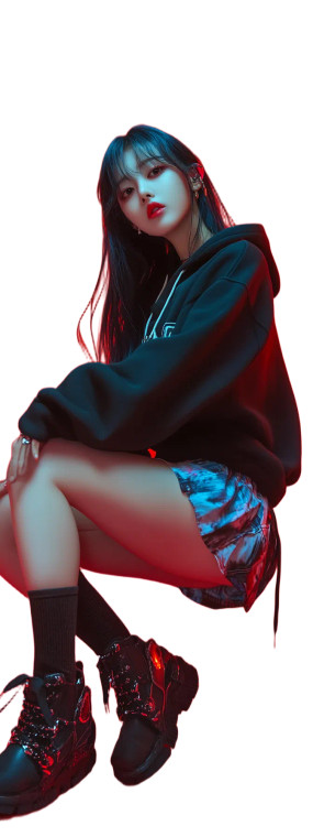 Edgy Korean Idol Vinyl Car Decal Sticker – Waterproof & UV-Resistant 8"