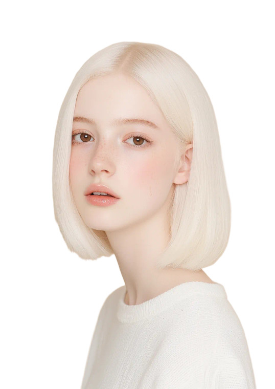 Blonde Model Portrait V3 Vinyl Car Decal Sticker – Waterproof & UV-Resistant 8"