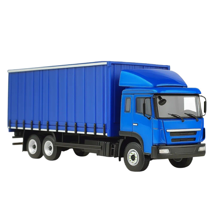 Blue Cargo Truck V2 Vinyl Car Decal Sticker – Waterproof & UV-Resistant 8"