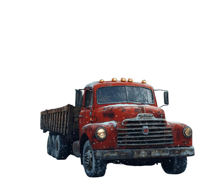 Rustic Pine Truck Vinyl Car Decal Sticker – Waterproof & UV-Resistant 8"