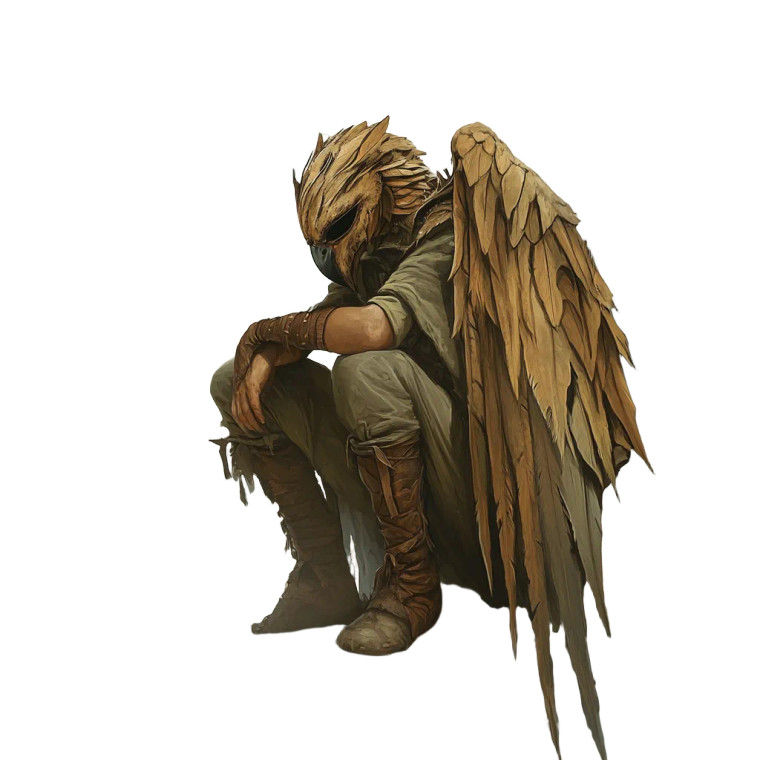 Bird Masked Man Vinyl Car Decal Sticker – Waterproof & UV-Resistant 8"