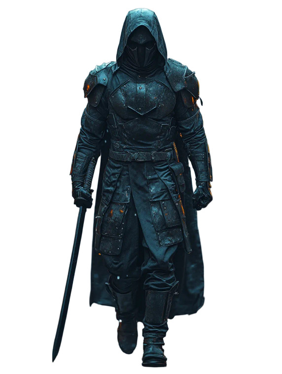 Fantasy Ninja Warrior Vinyl Car Decal Sticker – Waterproof & UV-Resistant 8"