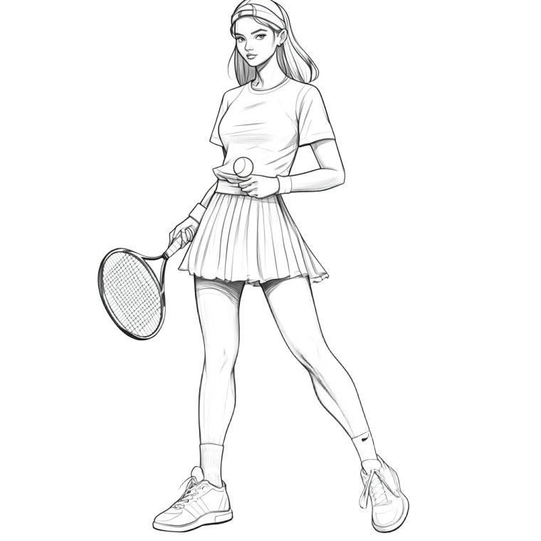 Tennis Fashion Illustration Vinyl Car Decal Sticker – Waterproof & UV-Resistant 8" Tennis Fashion Illustration Vinyl Car Decal Sticker – Waterproof & UV-Resistant 8"